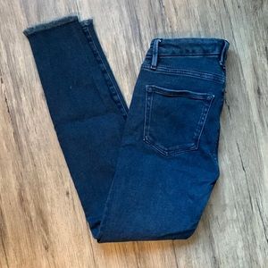 Good American High Rise Ankle Cropped Jean 25